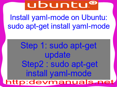 Install yaml-mode on Ubuntu: sudo apt-get install yaml-mode