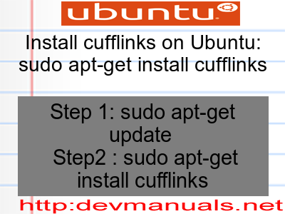 Install cufflinks on Ubuntu: sudo apt-get install cufflinks