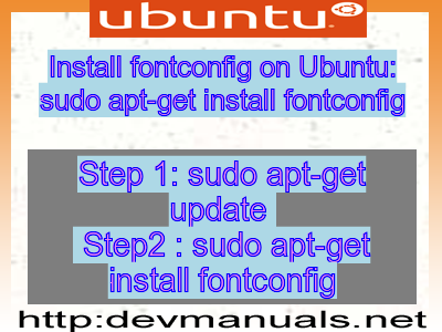 Install fontconfig on Ubuntu: sudo apt-get install fontconfig