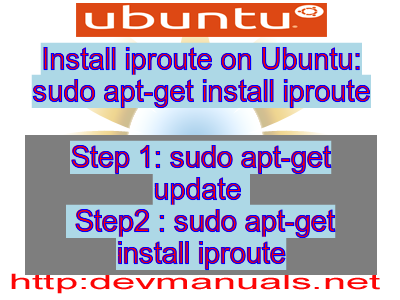 Ubuntu install iproute2