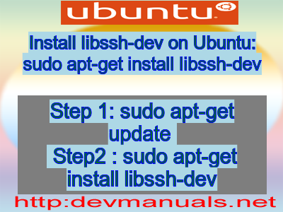 Install libssh-dev on Ubuntu: sudo apt-get install libssh-dev