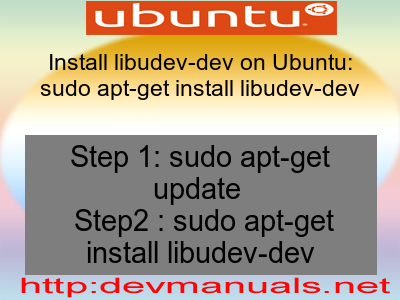 Install libudev-dev on Ubuntu: sudo apt-get install libudev-dev