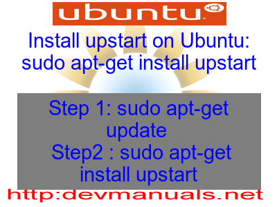 Install upstart on Ubuntu: sudo apt-get install upstart