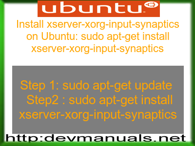 How To Load Synaptics Driver Ubuntu