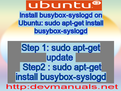 Install busybox-syslogd on Ubuntu: sudo apt-get install busybox-syslogd