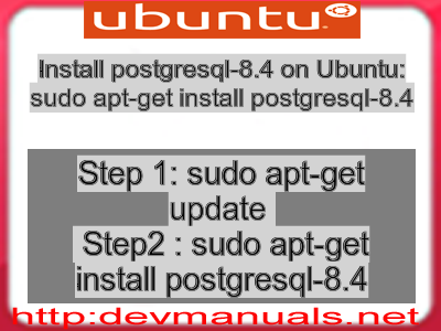 Install postgresql-8.4 on Ubuntu: sudo apt-get install postgresql-8.4