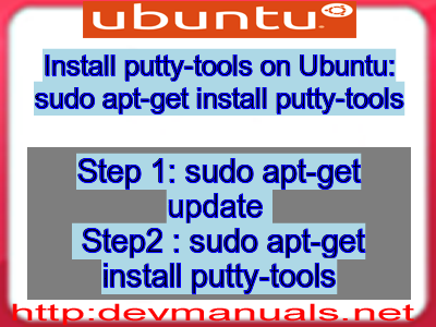 Install putty-tools on Ubuntu: sudo apt-get install putty-tools