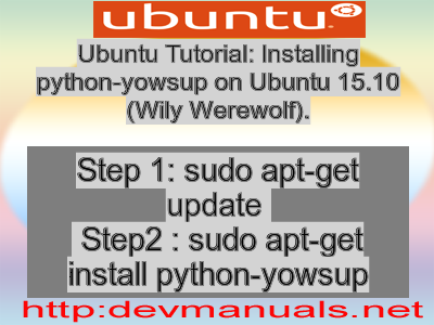 Ubuntu Tutorial: Installing python-yowsup on Ubuntu 15.10 (Wily Werewolf).