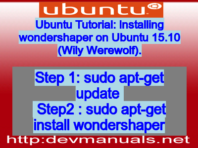 Ubuntu Tutorial: Installing wondershaper on Ubuntu 15.10 (Wily Werewolf).