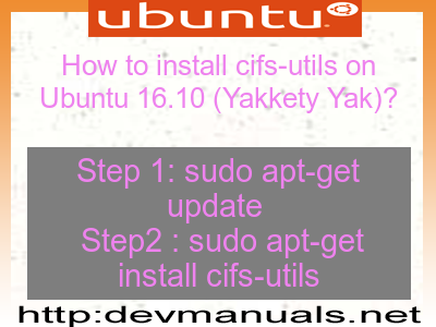 How to install cifs-utils on Ubuntu 16.10 (Yakkety Yak)?
