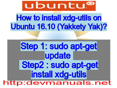 How to install xdg-utils on Ubuntu 16.10 (Yakkety Yak)?