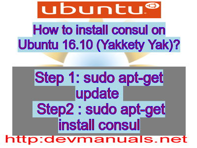 How to install consul on Ubuntu 16.10 (Yakkety Yak)?