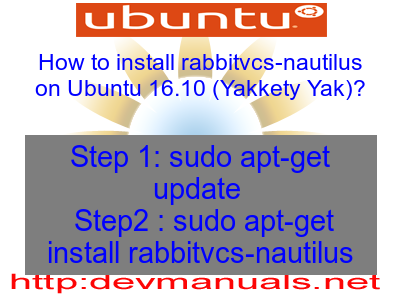 How to install rabbitvcs-nautilus on Ubuntu 16.10 (Yakkety Yak)?