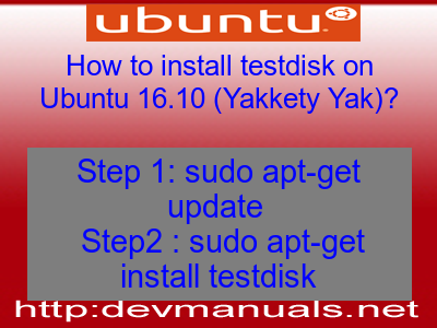 How to install testdisk on Ubuntu 16.10 (Yakkety Yak)?