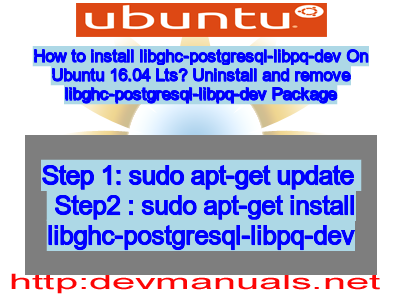 Postgresqldev ubuntu
