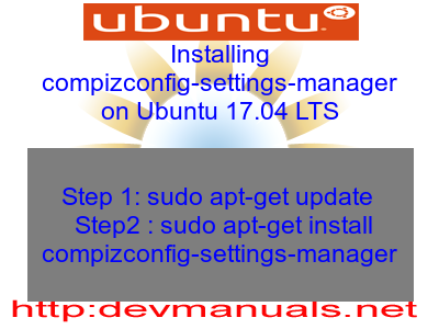 Installing compizconfig-settings-manager on Ubuntu 17.04 LTS