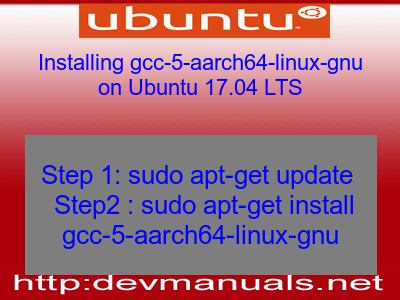 Installing gcc-5-aarch64-linux-gnu on Ubuntu 17.04 LTS