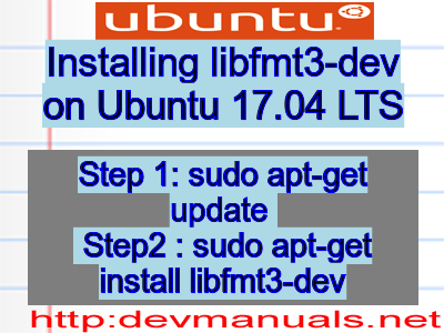 Installing libfmt3-dev on Ubuntu 17.04 LTS