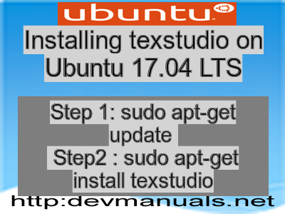 Installing texstudio on Ubuntu 17.04 LTS