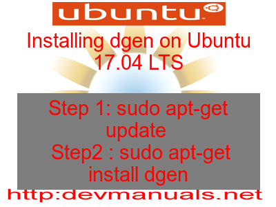 Installing dgen on Ubuntu 17.04 LTS