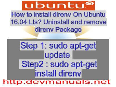 How to install direnv On Ubuntu 16.04 Lts? Uninstall and remove direnv Package