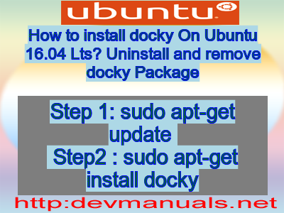 How to install docky On Ubuntu 16.04 Lts? Uninstall and remove docky Package