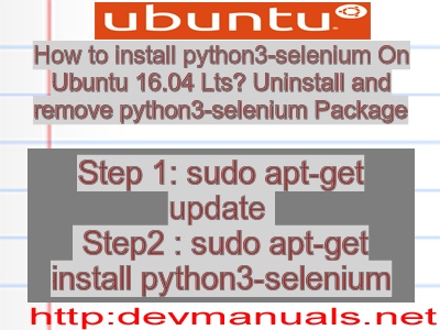 install selenium ubuntu install selenium ubuntu