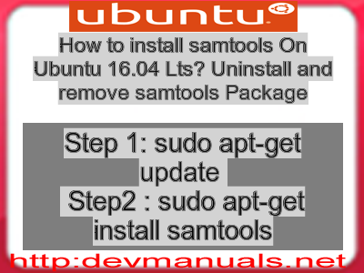 samtools install samtools install