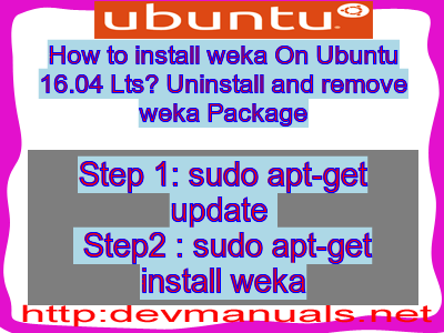 install weka install weka