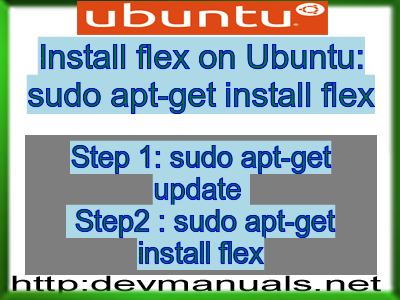 Install flex on Ubuntu: sudo apt-get install flex