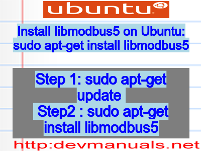 Install libmodbus5 on Ubuntu: sudo apt-get install libmodbus5