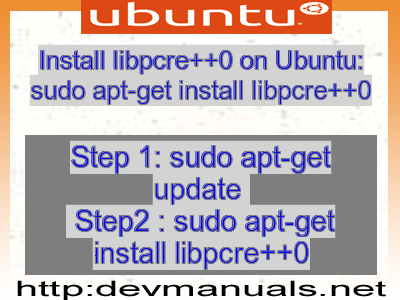 Install libpcre++0 on Ubuntu: sudo apt-get install libpcre++0