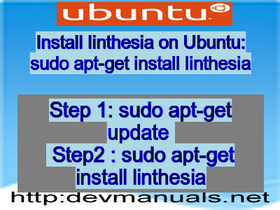 Install linthesia on Ubuntu: sudo apt-get install linthesia