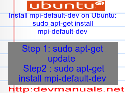 how to install mpi on ubuntu how to install mpi on ubuntu