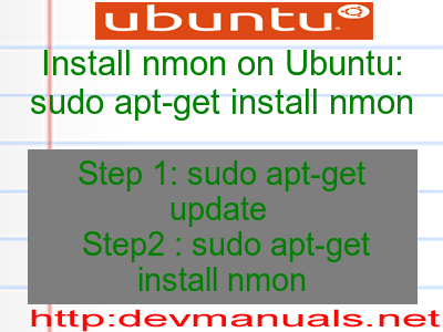Install nmon on Ubuntu: sudo apt-get install nmon