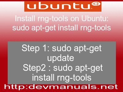 Install rng-tools on Ubuntu: sudo apt-get install rng-tools